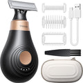 Trimcoo 2026 New Bikini Trimmer for Women - Small But Powerful Electric Razors, Intimate Pubic Hair/Lady Facial Painless Removal, USB-C Cordless Body Shaver for Trip, Replaceable Wet/Dry Blade, Black