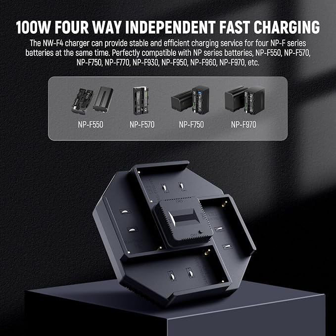 Neewer NP-F970 4 Channel Charger - Image 2