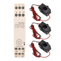 100A 3 Phase Power Meter Energy Consumption Electricity Usage Monitor with APP Control for Home School Dormitory Shopping Mall with Clamp Current Transformer DIN Rail Watt Kwh Frequency Meter