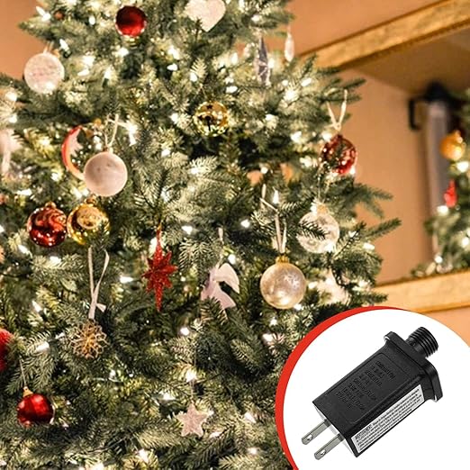 SIGANDG 12V 6W LED Transformer Replacement Class 2 Power LED Controller with 8 Modes Supply for Christmas String Light Inflatable Decorations IP44 Waterproof Low Voltage Transformer(2 Pcs)