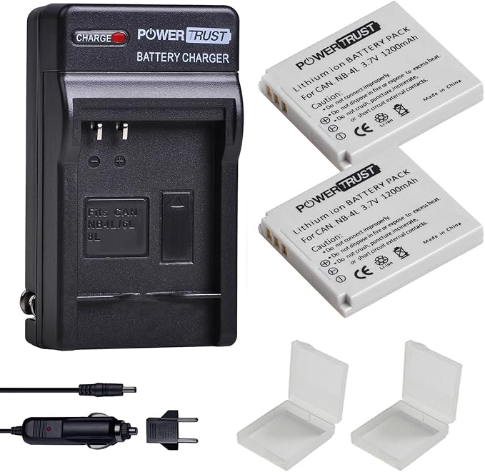 2Pcs NB-4L NB4L Battery + Fast Charger by Unknown
