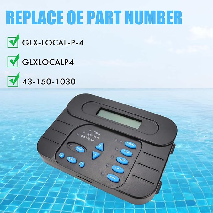 FEXON Local Display Controller Compatible with Hayward PL-P-4 Goldline Pro Logic Automation and Chlorination Replaces GLX-PL-LOC-P-4 AQL-P-4-CUL