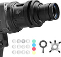 Alluneitter S-80LED Bowens Mount Optical Snoot Designed Exclusively for LED Lights, 90% Brighter Output with 38° Adjustable Focus Lens, Delivering Sharp and Crisp iamge for Photography, Studio Video
