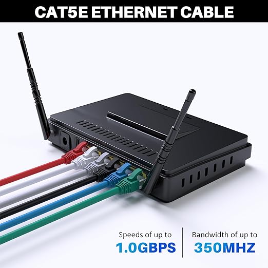 Cat5e Ethernet Cable 35 FT, Long Cat 5e Internet Cable, Standard RJ45 Connector - Image 4