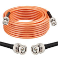 MOOKEERF RG142 BNC Male to BNC Male Coaxial Cable 20FT 50 ohm Ultra Low Loss by MOOKEERF