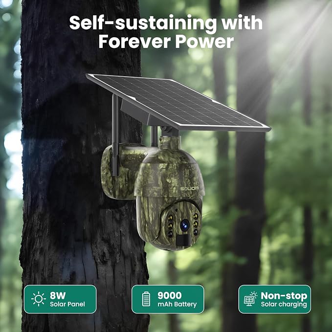 SOLIOM S600 4G LTE Cellular Security Cameras Wireless Outdoor, Solar Security - Image 4