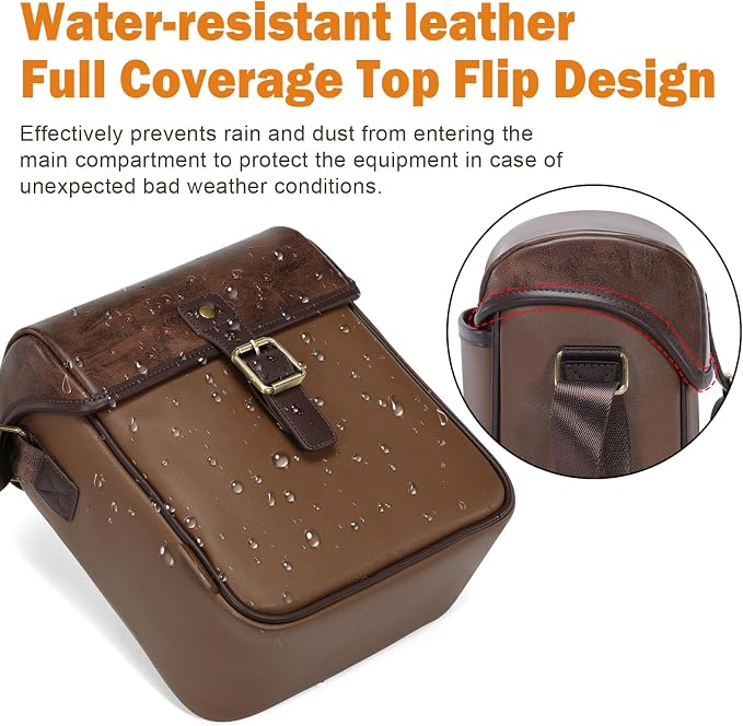 Cwatcun Camera Sling Bag PU Leather - Image 4