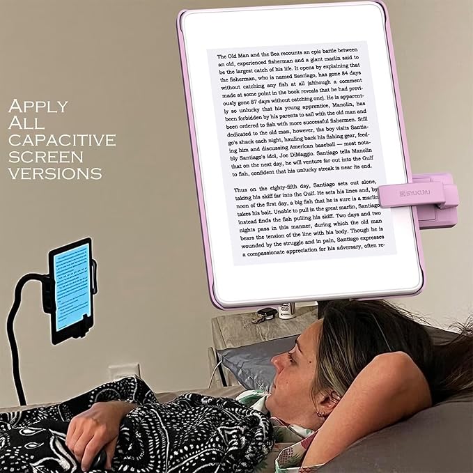 SK SYUKUYU RF Remote Control Page Turner for Kindle Reading Ipad Surface Comics, iPhone Android Tablets Reading Novels Taking Photos(Pink)