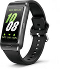 2-in-1 Smart Health Band with Built-in Bluetooth Earbuds, Fitness & Activity Tracker with Heart Rate & Sleep Monitor, Bluetooth Call Support, 1.57" HD Touchscreen for Daily Wellness (Black)