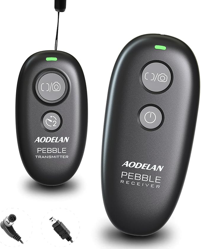 AODELAN Wireless Shutter Release Remote Control for Nikon D750, D5300, D5600, D7200, D7500, Z6, Z7, Z9, D800, D850, Coolpix P1000