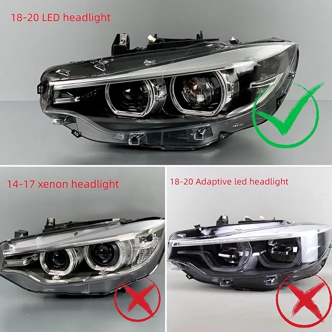 SOCAL-LED LIGHTING Yellow Angel Eye Daytime Running Light DRL Non-Adaptive Headlight Insert Diode Module LED Control Unit Fit for BMW 2018-2020 F32 F33 F36 4 Series LCI, Pack of 2
