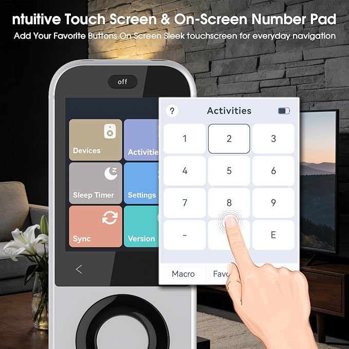 SofaBaton X2 Universal Remote with Touchscreen, All in One Universal Remote Control with Powerful Hub, One-Touch Activities, Custom APP, Compatible with Alexa&Google Assistant&Home Assistant