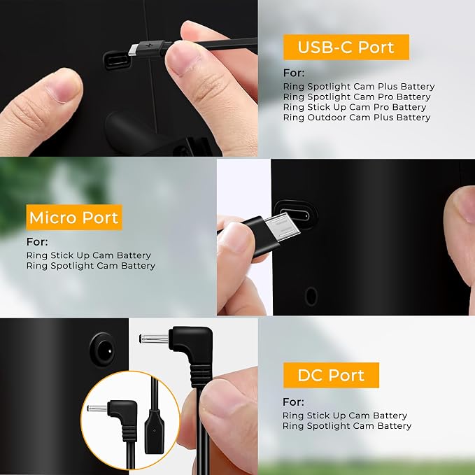8W Solar Panel for Ring Camera, Solar Panel Charger Compatible - Image 6