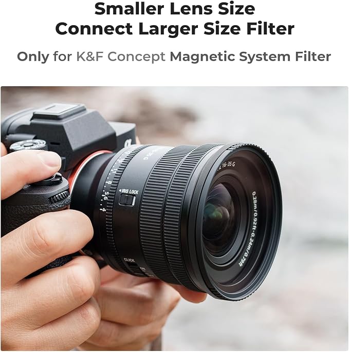 K&F CONCEPT 77-82mm Magnetic Filter Adapter Ring, - Image 2