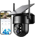 LITYMOL 4G LTE Cellular Solar Security Cameras Wireless Outdoor, No WiFi Cameras by Unknown