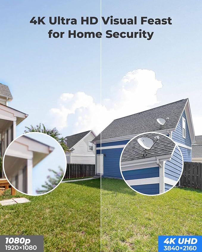 REOLINK 4K Outdoor Cameras for Home Security, IP PoE Dome Surveillance Camera with Human/Vehicle/Pet Detection, 25FPS Daytime, Work with Smart Home, Up to 512GB microSD Card, RLC-820A (Pack of 2)