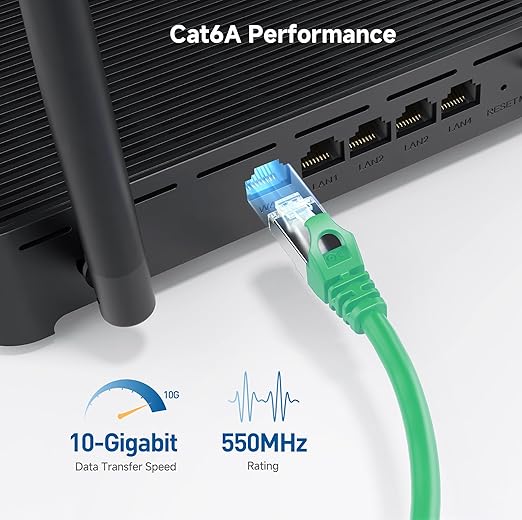 Cable Matters 10Gbps Snagless Shielded Cat 6A Ethernet Cable - 10ft - Image 4
