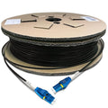 300 Meters Uniboot LC to LC Outdoor Armored Fiber Patch Cable, Low Friction by Bangun
