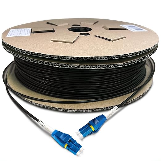100 Meters Uniboot LC to LC Outdoor Armored Fiber Patch Cable, Low Friction by Bangun