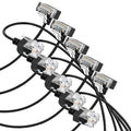 Cat6A Ethernet Cable 90 Degree Up Angled 3.3FT 5 Pack, Flexible Slim & Ultra by Thzzhnno