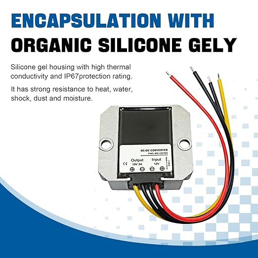 8V-36V to 12V DC Buck Boost Converter,20A 240W Step Down Up Regulator Voltage Reducer Converter, Waterproof DC Power Supply, for Golf Cart LED Light