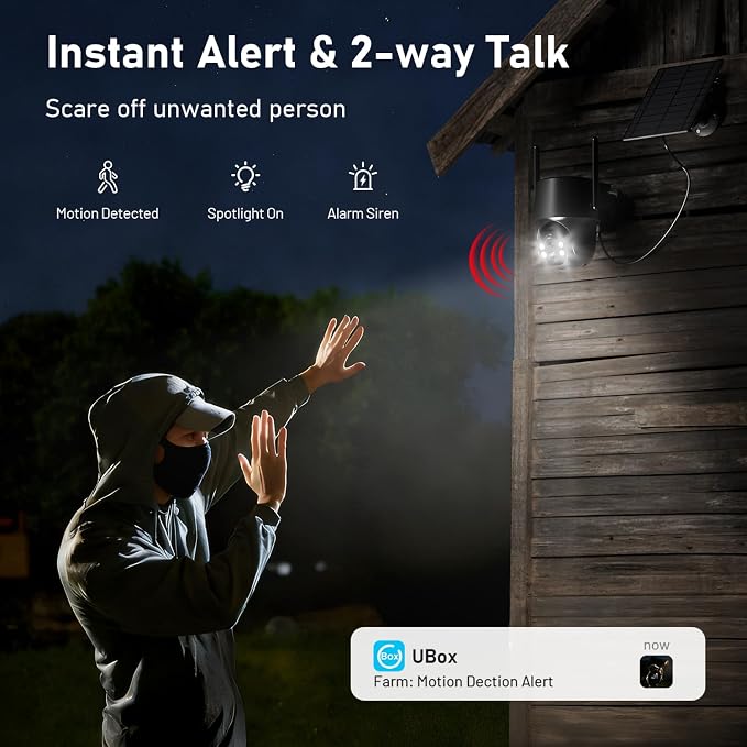 SEHMUA No WiFi Security Camera, 4G LTE Cellular Security Cameras Outdoor - Image 5