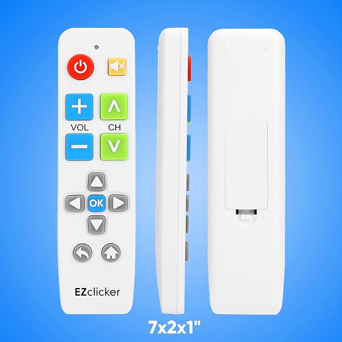 Samsung Replacement TV Remote Compatible with Samsung TV's ONLY (White) Big Button TV Remote Control, Simplified and Easy to Use (2xAAA Batteries not Included)