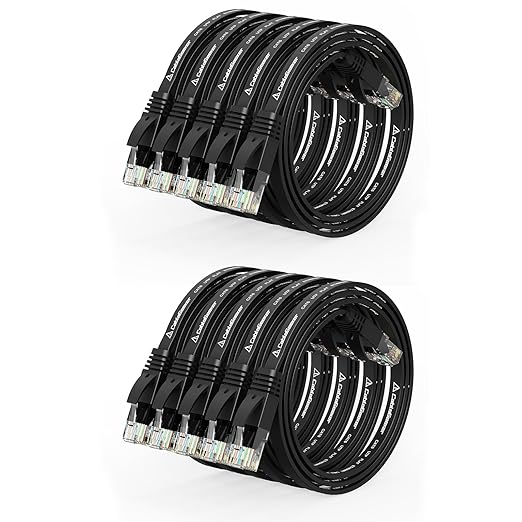 Cat 6 Ethernet Cable 1ft Flat Internet Network Cables by CableGeeker