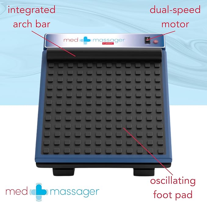 MedMassager Foot and Body Massager Classic Bundle | Deep Tissue Massage Therapy Units, at-Home Massager, Dual Speed Motors | Reduces Pain & Improves Blood Circulation
