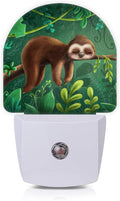Axxitude Cute Sleeping Koala Forest Night Lights Plug into Wall for Girls Boys Room,Night Light LED Lamp Dusk to Dawn Sensor Round Lamp for Bedroom Bathroom Hallway Home Wall Decor Nightlight