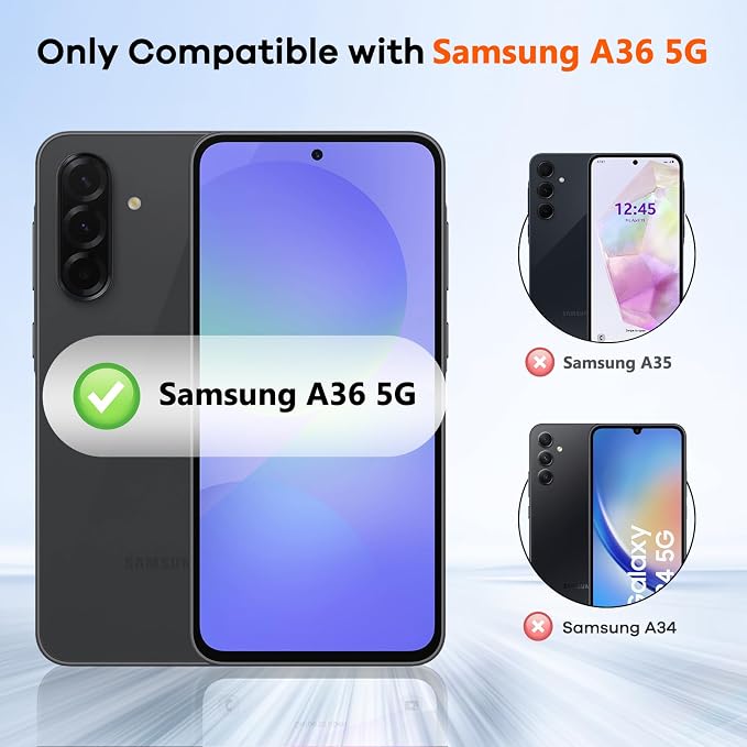 4+4 Pack for Samsung Galaxy A36 5G Screen Protector & Phone Camera Lens - Image 2