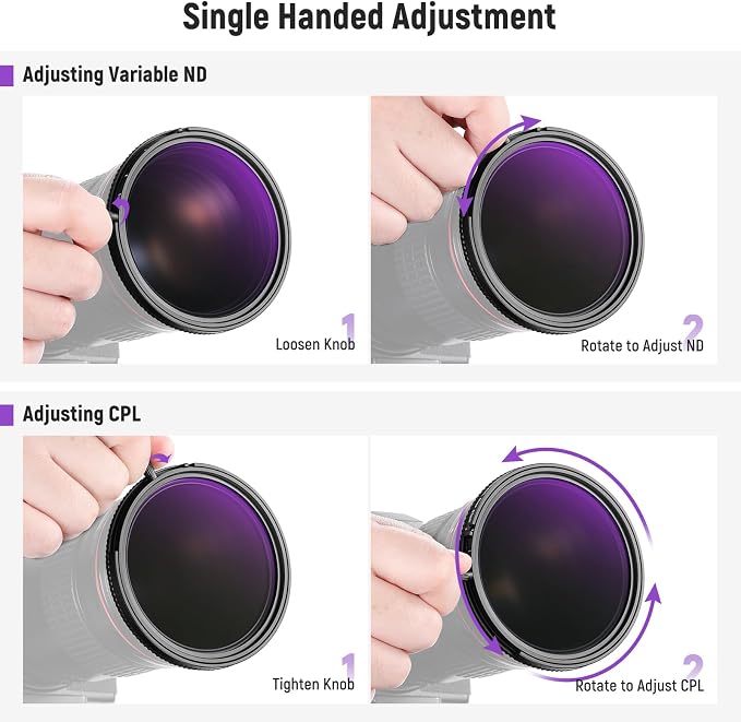 NEEWER True Colors 67mm Variable ND2-32 & CPL - Image 7