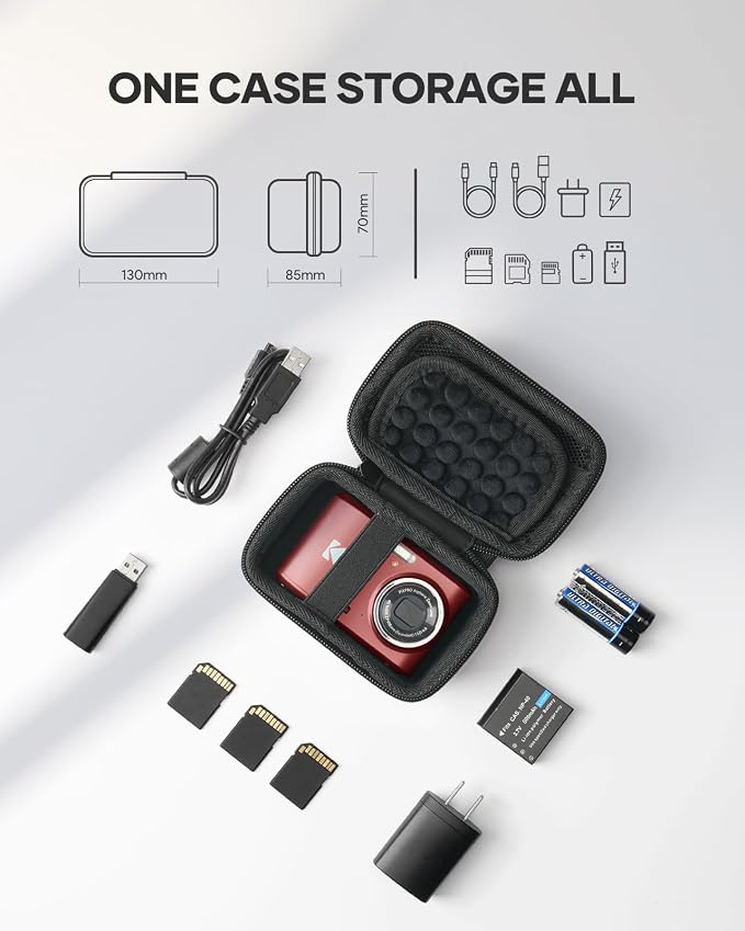 SQERO Digital Camera Case for KODAK PIXPRO FZ45 FZ55 & CAMKORY 1080P - Image 5