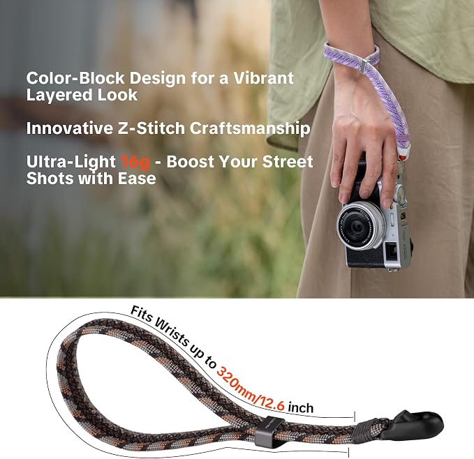 PGYTECH Camera Wrist Strap Slim Trendy Style, Adjustable Quick Release - Image 2