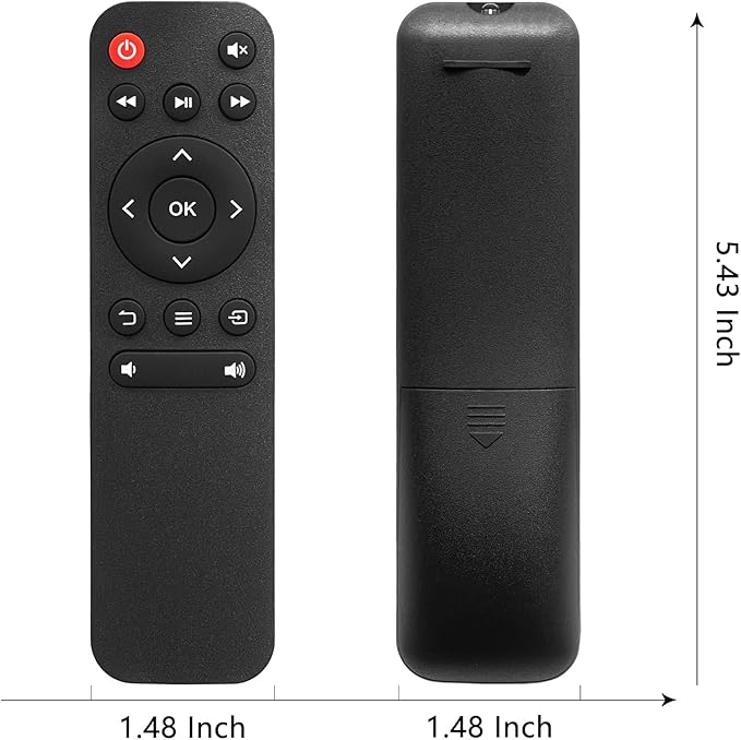 HODSEUKIN Replacement Remote for Mini Projector,Compatible with ELEPHAS BL128 Portable Projector.