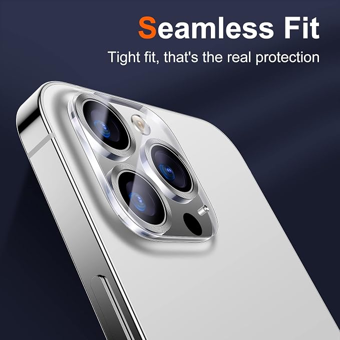 UniqueMe Compatible with iPhone 12 Pro Max 6.7" Camera Lens Protector Tempered - Image 7