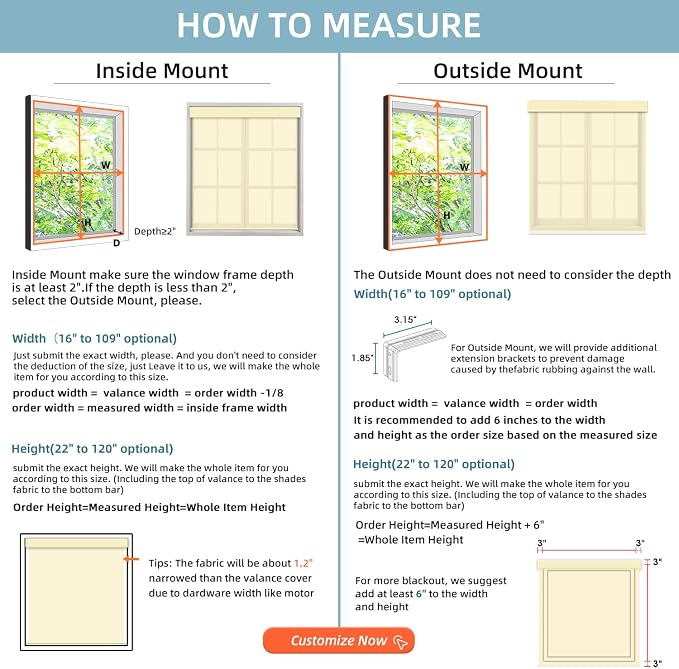 SmartWings Motorized 100% Blackout Shades Blinds, Custom Size, Cordless Window - Image 6