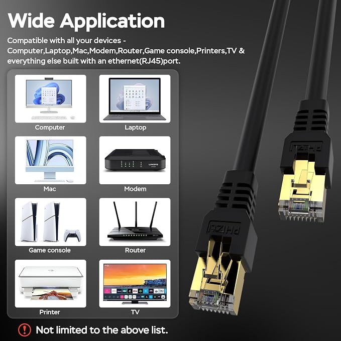 Cat 7 Ethernet Cable 100 ft, Long Ethernet Cable 200Ft 300Ft 400Ft - Image 7