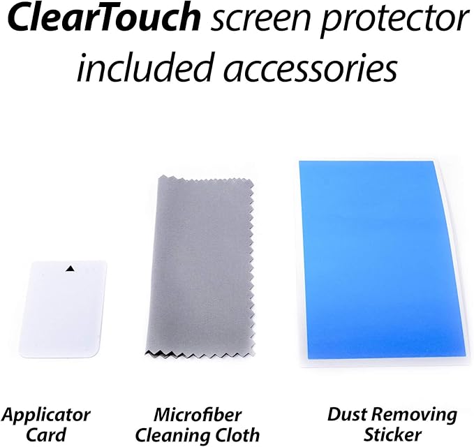 BoxWave Screen Protector Compatible with Anjielo Smart Wireless Video Doorbell Intercom (7 in) (94208-95703-White) - ClearTouch Crystal (2-Pack), HD Film Skin - Shields from Scratches