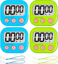 ZILLEEN Classroom Timer for Kids Teachers 4 Pack Digital Timers