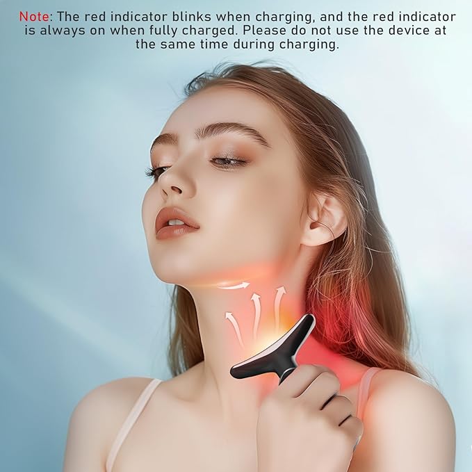 Cocobeen Face Neck Tool for Skin Care, Electric Neck Face Lifting Device for Wrinkle Removal (Black)