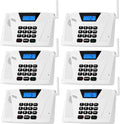 SANZUCO Intercoms Wireless for Home Hands Free, 2024 Upgraded Intercom 5300ft with Automatic Answer, 9 Channel Full Duplex Home Intercom System Fit for Hospital Business House(6 Packs White) ﻿