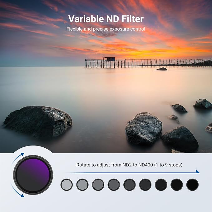 NEEWER 37mm Variable ND + CPL + UV Filter Kit - Image 3