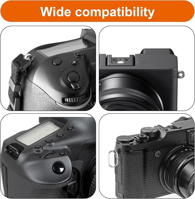 Molain 12Pcs Stainless Steel Oval Split Rings, Compatible Camera Strap Hook Lug - Image 6