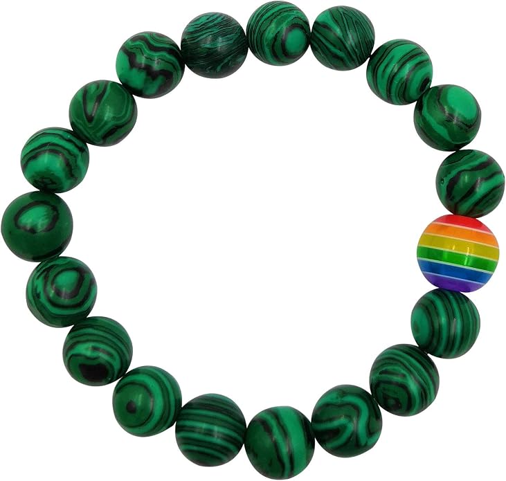 Nanafast Titanium Stainless Steel Rainbow LGBT Pride Bracelet Handmade Braided - Image 4