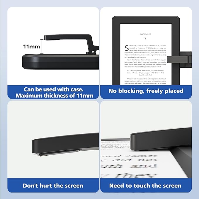 DATAFY Remote Control Page Turner for Kindle Paperwhite Oasis Kobo eReaders, Camera Camcorder Remote Controls, Page Turner Clicker for ipad Tablets Reading Novels with Wrist Strap Storage Bag