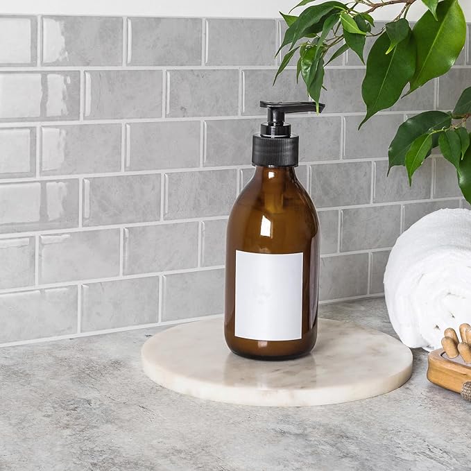 SMART TILES Peel and Stick Backsplash - 10 Sheets of 10.95" x 9.70" - 3D Adhesive Peel and Stick Tile Backsplash for Kitchen, Bathroom, Wall Tile, Fondi