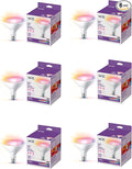 WiZ Connected 120W PAR38 Color LED Smart Bulb - Pack of 6 - E26 - Indoor/Outdoor - Connects to Wi-Fi - Control with Voice or App - Works with Google Home, Alexa & Siri