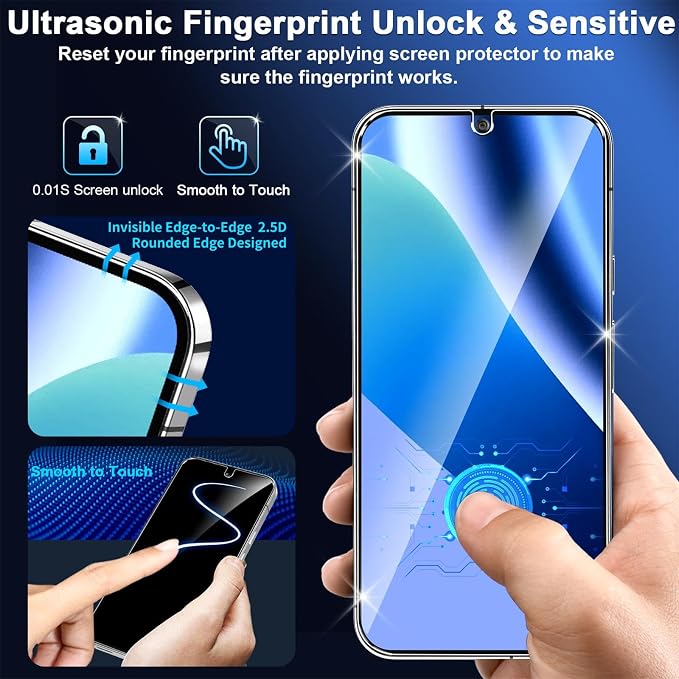 3 Pack for Google Pixel 10a Screen Protector Tempered Glass + 2 Pack Camera - Image 7