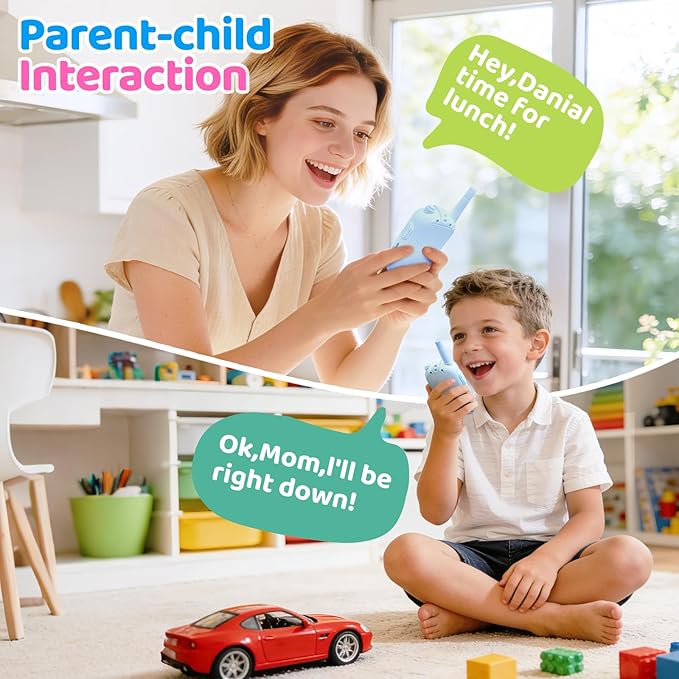 Video Walkie Talkies for Kids Toys, Birthday Gifts for Grandkids, 2 Pack HD Kids Walkie Talkies Long Range Toddler Camera Games, Parent-Child Interaction Girl Outdoor Toys